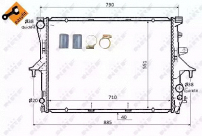 WILMINK GROUP wg1722668 -  Радиатор, охлаждение двигателя